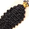 Loose Curly Flat Tip Human Hair Extension Brazilian Remy Hair Pre Bonded Keratin Fusion K Tip Hair Flat Tipped Glue Hairpiede Salon Quality Black Brown Color (#1(Jet Black), 16inch 100Pieces) view 2