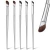 5 Pcs Angled Makeup Brush, Nose Contour Brush Eyeliner Brushes Set Ultra Thin Slanted Flat Eyeliner Makeup Brushes for Sculpting and Defining Contour view 1