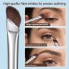 5 Pcs Angled Makeup Brush, Nose Contour Brush Eyeliner Brushes Set Ultra Thin Slanted Flat Eyeliner Makeup Brushes for Sculpting and Defining Contour view 4