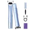BreezeNu Bikini Trimmer for Women, 2-in-1 Painless Electric Razor with Dual Heads, IPX7 Waterproof Cordless Body & Facial Shaver for Pubic Hair, Underarms, Legs & Face, Wet & Dry (Blue) view 1