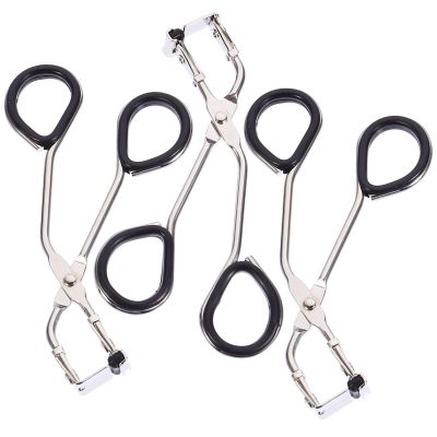 Eyelash Curler with Silicone Strip Iron, 3 Sets Silver Makeup Tool