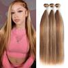 4/27/613 Highlight Blonde Straight Bundles Human Hair,100 Real Human Hair view 1