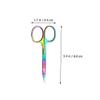 Luxshiny 3pcs Stainless Steel Eyebrow Scissors Eyebrow Trimming Shears Colorful Grooming Tool and Facial Hair Care view 2