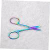 Luxshiny 3pcs Stainless Steel Eyebrow Scissors Eyebrow Trimming Shears Colorful Grooming Tool and Facial Hair Care view 4