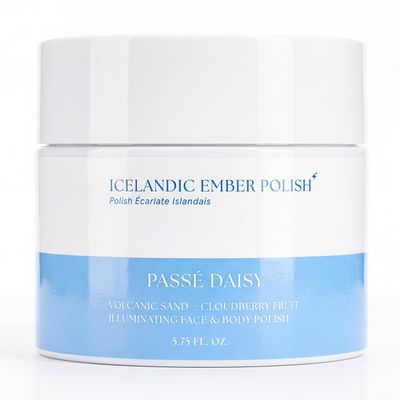 Pass Daisy Icelandic Ember Polish, Volcanic Sand, Cloudberry Extract, Illuminating Face & Body Polish, Vegan
