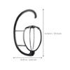 Cabilock 6pcs Foldable Detachable Wig Holder Stand Set, Black Wig Storage Hanger with Hanging Hook for Home Salon Styling and Drying view 2
