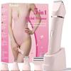 Bikini Trimmer for Women - 5 in 1 Electric Razors for Ladys Pubic Facial Nose Body Leg Hair Removal, Waterproof Electric Shaver for Women Private Area Sensitive Skin, Personal Hair Trimmer-Pink view 1