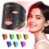 LED Light Therapy Mask Skin Care Mask,Cordless LED Face Mask face, LED Red 6305nm & NIR 830nm Wavelength for Home Use-BLACK view 1