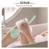SAFIGLE Long Handle Shower Body Brush with Soft Bristles, Cartoon Back Scrubber for Women, Green Bathing Exfoliating Brush for Deep Cleansing and Shower Foot Scrubbing view 3