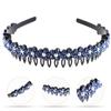 ARTIBETTER Anti-slip Hair Hoops with Teeth Face Washing Headband for Women Blue Non-slip Hair Band One Size Stretchy Headwrap for Daily Beauty Care view 4