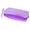 BESPORTBLE Silicone Makeup Travel Bag Purple Zipper Pouch Waterproof Portable Small Cosmetic Organizer for Toiletries and Passport Storage view 1