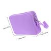 BESPORTBLE Silicone Makeup Travel Bag Purple Zipper Pouch Waterproof Portable Small Cosmetic Organizer for Toiletries and Passport Storage view 2