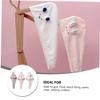 IWOWHERO 3pcs Coral Fleece Hair Drying Caps with Bunny Ears, Absorbent Plush Hair Towels for Fast Drying and Anti-frizz, Soft Bathing Wraps for Women view 3