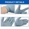 3 Pairs Cotton Gloves for Dry Hands Sleeping, Soft Sleep Gloves for Eczema, Moisturizing Overnight, SPA, Serving Costume, and Jewelry Inspection (Grey, 3 Pairs) view 3