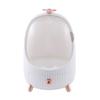 Cabilock Egg-shaped Makeup Organizer Large Capacity Cosmetic Storage Box with LED Light White Desktop Cosmetic Case for Skincare and Lipstick Vanity view 1