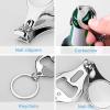 Skull Books Cute Nail Clipper Sturdy Fingernail and Toenail Clipper Cutters with Keychain Effortless view 4