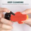 SMASOLO Silicone Facial Brush 3pcs Face Exfoliator Scrubber Set, Soft Cactus Design Manual Face Wash Brush for Deep Cleansing and Makeup Removal, Suitable for Household Skin Random Color view 3