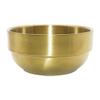 HEALLILY Stainless Steel Mens Shaving Soap Bowl Foaming Cup for Facial Cleansing, Gold Razor Soap Cup for Barber Shaving Supplies and Daily Grooming view 1