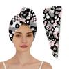 Chintiz Microfiber Hair Towel Wrap for Women - Camo Super Absorbent Fast Drying Anti-Frizz Head Hair Towels, Elastic Loop Design Soft Turbans for Wet Long, Thick, Curly Hair view 1