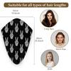 Chintiz Microfiber Hair Towel Wrap for Women - Skeleton Hand Victory Super Absorbent Fast Drying Anti-Frizz Head Hair Towels - Elastic Loop Design Soft Turbans for Wet Long, Thick, Curly Hair view 2