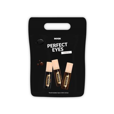Biotek PMU and Microblading Eyes Pigment Kit - Perfect Eyes - Royal Black, Warm Black, Chocolat Cat Eye - Made in Italy (3x0,50 fl.oz)