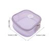 MOKKHNB Compact Travel Makeup Bag Mini Toiletry Pouch with Zipper, Portable Cosmetic Organizer for Women, Small Purple Storage Case for Skincare and Beauty Products view 2