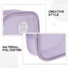 MOKKHNB Compact Travel Makeup Bag Mini Toiletry Pouch with Zipper, Portable Cosmetic Organizer for Women, Small Purple Storage Case for Skincare and Beauty Products view 3