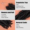 passion twist hair 10 Inch, Pre Twisted Short Crochet Braids, 8 Packs, 1B view 3
