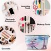 YPPAHHHH France Paris Ballet Dancer Makeup Bag For Women Girls, Cosmetic Bags Waterproof Organizer Pouch Travel Toiletry Bag Portable Make Up Purse Zipper view 3