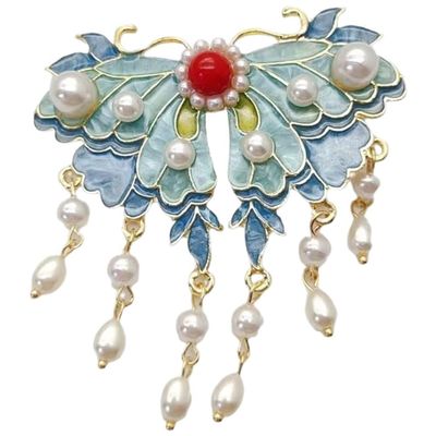 Hsqqdc Chinese Style Hair Clips Traditional Tassel Hairpin Hanfu Hair Accessories Flower for Hairstyle Party Dating Weddings