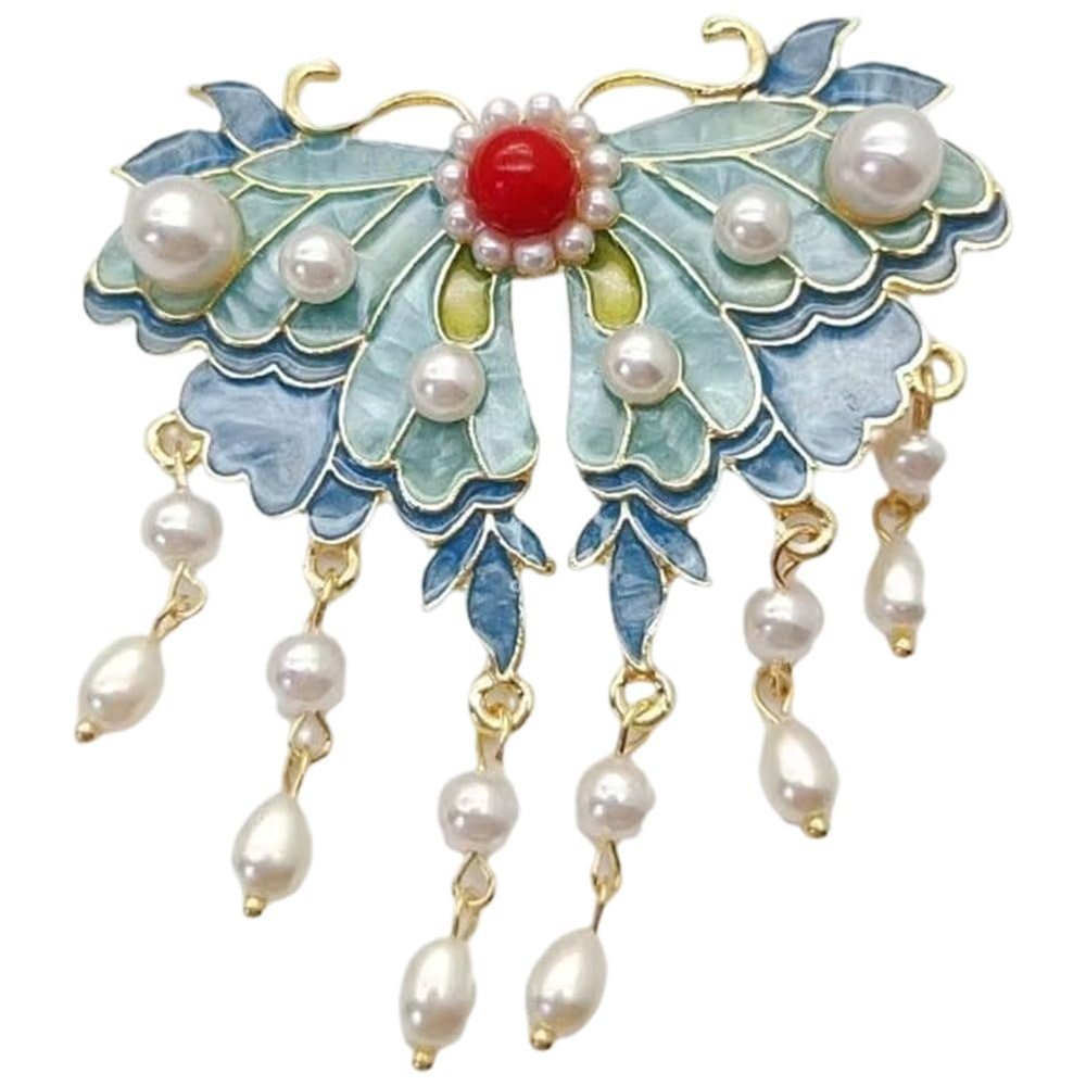 Hsqqdc Chinese Style Hair Clips Traditional Tassel Hairpin Hanfu Hair Accessories Flower for Hairstyle Party Dating Weddings