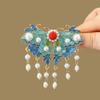 Hsqqdc Chinese Style Hair Clips Traditional Tassel Hairpin Hanfu Hair Accessories Flower for Hairstyle Party Dating Weddings view 3