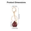 2pcs Lip Balm Keychain Holder for NYX Makeup Smushy Matte Balm, Portable Lip Gloss Cap Holder Secure Charms Accessories (Chocolate Brown) view 2