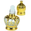 BATHVEVE 12ml Gold Glass Essential Oil Roller Bottles Set, Refillable Roll-on Perfume Dispenser for Travel and Sample Use Style view 1