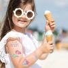 SAGEBIO Glitter Halloween Temporary Tattoos 10 Sheets Elegant Fresh Style Body Art Stickers,01 view 3
