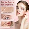 ZiLORA Metal Face Razor for Women, Dermaplaning Tool with 16 Replacement Blades (Wide & Micro), Facial Hair Remover & Eyebrow Trimmer, Rose Gold view 2