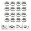 FESTFENDS 24pcs 100ml Small Aluminum Cream Jars Leak-proof Travel Cosmetic Containers with Lids Multipurpose Refillable Packaging Box for Beauty and Personal Care view 4