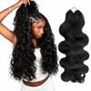 Body Wave Crochet Human Hair Knotless Pre-Separated Crochet Hair Extensions Seamless Feather Crochet Hair Bundles Reusable 14inch 240g Enough Full Head view 1