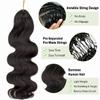 Body Wave Crochet Human Hair Knotless Pre-Separated Crochet Hair Extensions Seamless Feather Crochet Hair Bundles Reusable 14inch 240g Enough Full Head view 2
