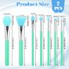 7PCS Silicone Brush Applicator Kit, Resin Brush Applicator UV Resin Brushes Applicators Jelly Brushes Applicators for Cream Makeup Products and Epoxy Art Crafting, Grass Green view 2