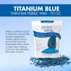 Satin Smooth Titanium Blue Thin-Film Pebble Wax Stripless Hard Wax Beads for Face & Body, Hair Removal for Sensitive Skin, Brazilian Bikini Waxing, 70 oz view 3