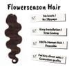 Body Wave Crochet Human Hair #4 Medium Brown Pre-looped Non-Shedding Virgin Hair Crochet Braids Knotless Feather Hair Extensions for Black Women 14 Inch 120g view 4