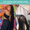 Orange Braiding Hair 2 Bundles 100g 28 Inch Deep Wave Bulk Human Hair Braiding Wet and Wavy Human Braiding Hair for Boho Braids 350 Curly Human Hair Extensions view 4