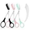 3PCS Eyebrow Scissors with Comb, Stainless Steel Professional Eyebrows Trimmer, Hair Removal Eyebrow Scissors, Eye Brow Shaping Tool for Men and Women view 1