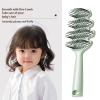 Hair Detangling Comb High Low Massage Needle Design for Gentle Scalp Hollow Bristles Hair Comb view 2