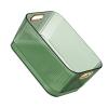 ERYUE Desktop Storage Basket Versatile Acrylic Organizer for Skincare Products and Cosmetics, Transparent Green for Home Office Use (S (19.3x13.3x8.2cm/7.60x5.24x3.23in)) view 1
