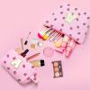 Personalized Initial Makeup Bag Pouch,Cute Strawberry Makeup Organizer bag view 4
