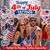 115PCS World Cup 2026 Temporary Tattoos - Soccer & 4th of July Themes, Waterproof Sweatproof Fake Tattoo Stickers for Sports Events, USA Patriotic Celebrations view 4