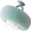 1Pc Lightcyan Suction Cup Bath Ball, Sunflower Exfoliating Body Scrubber, Bath Sponges Bath Sponge for Women and Men, Bathing Accessories view 1