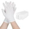 6 Pairs White Cotton Gloves for Dry Hands Sleeping Soft Breathable Gloves for Women and Men Stretchy Work Glove for Coin Jewelry Inspection Arts Crafts Wedding Costume Spa view 1